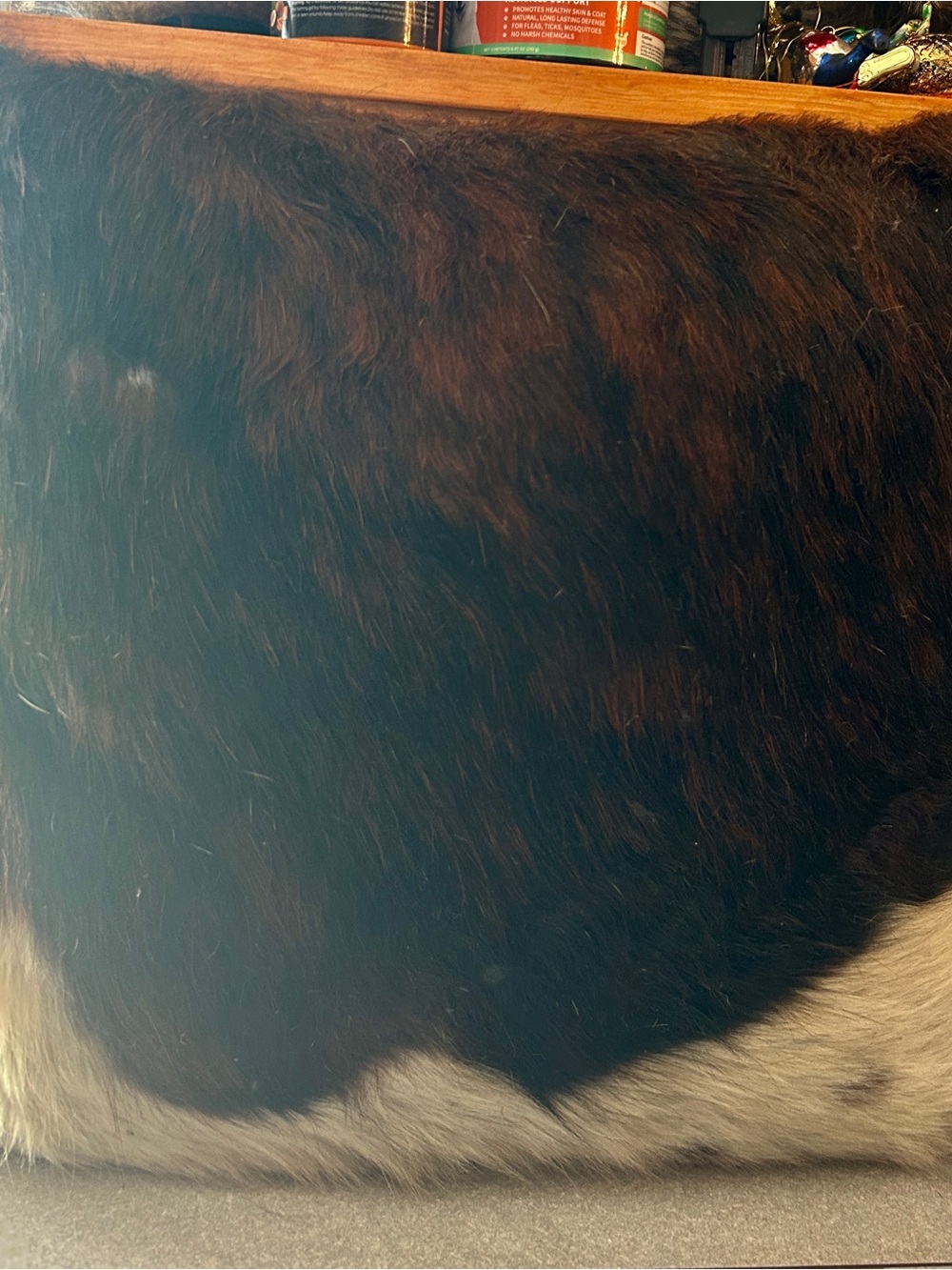 Cowhide Accent Pillow in Black and Brown - Unbranded